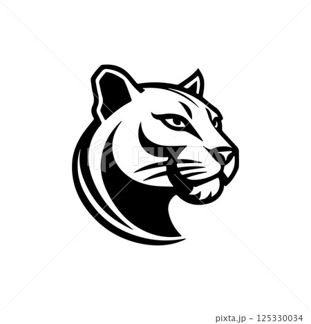 Illustration of pantera head on white background. Design element for logo, label, emblem, sign, poster, t shirt. Vector illustration Illustration of pantera head on white background. Design element for logo, label, emblem, sign, poster, t shirt. Vector illustration 125330034