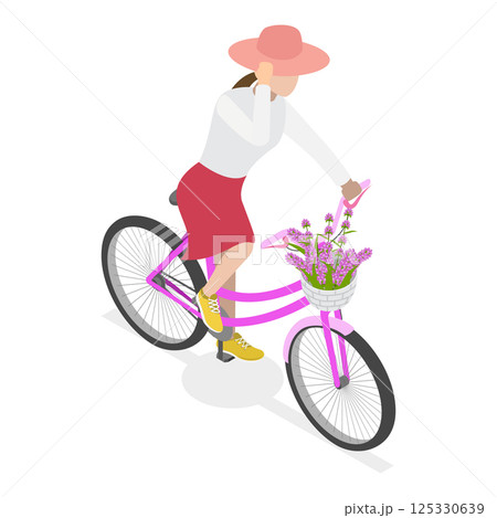 3D Isometric Flat Vector Illustration of Healthy And Active Lifestyle. Item 2 125330639