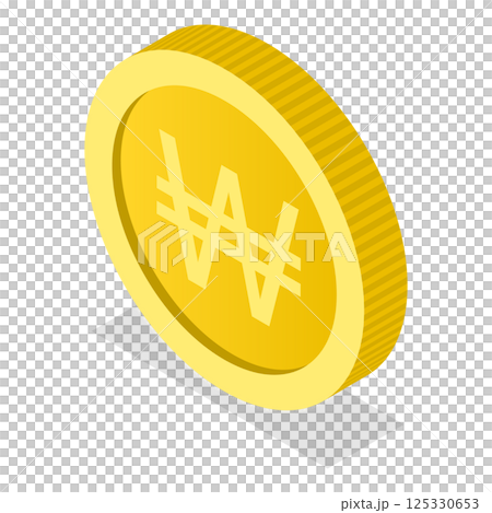 3D Isometric Flat Illustration of World Currency Coins. Item 5 3D Isometric Flat Illustration of World Currency Coins. Item 5 125330653