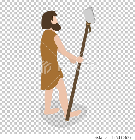 3D Isometric Flat  Illustration of Darwin Theory. Item 1 125330675