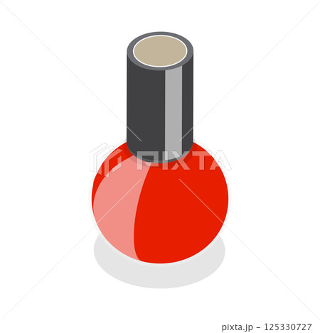 3D Isometric Flat  Illustration of Manicure Procedure. Item 5 125330727