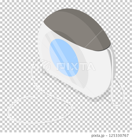 3D Isometric Flat Illustration of Tooth Cleaning Tools. Item 8 3D Isometric Flat Illustration of Tooth Cleaning Tools. Item 8 125330767