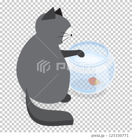 3D Isometric Flat Illustration of Naughty Pets. Item 4 3D Isometric Flat Illustration of Naughty Pets. Item 4 125330771