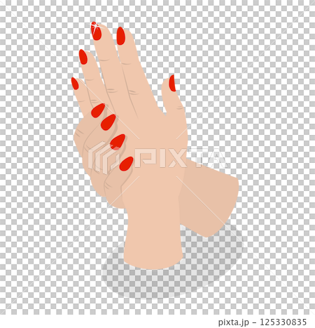 3D Isometric Flat Illustration of Spa Manicure. Item 7 3D Isometric Flat Illustration of Spa Manicure. Item 7 125330835