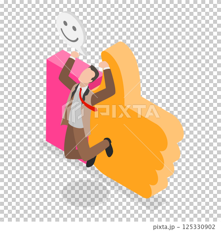 3D Isometric Flat  Illustration of Quick And Easy. Item 1 125330902