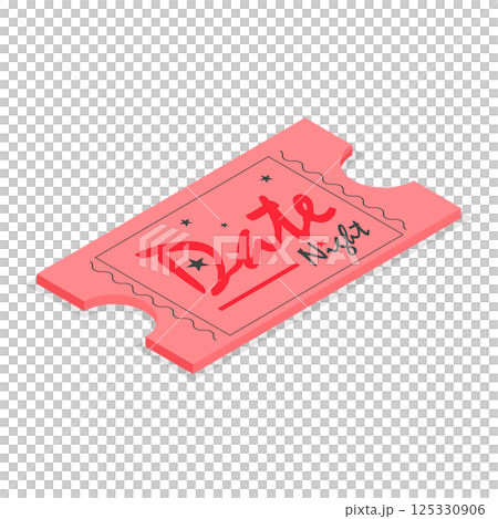 3D Isometric Flat Set of Love Coupons. Item 4 3D Isometric Flat Set of Love Coupons. Item 4 125330906