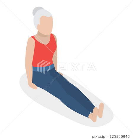 3D Isometric Flat  Illustration of Chakra Systems. Item 14 3D Isometric Flat  Illustration of Chakra Systems. Item 14 125330946