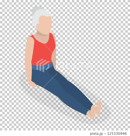 3D Isometric Flat  Illustration of Chakra Systems. Item 14 3D Isometric Flat  Illustration of Chakra Systems. Item 14 125330946
