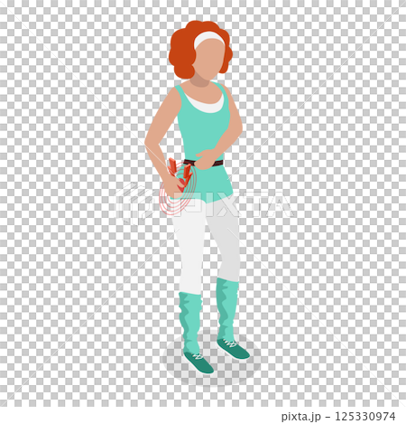 3D Isometric Flat  Set of Body Pain. Item 4 125330974