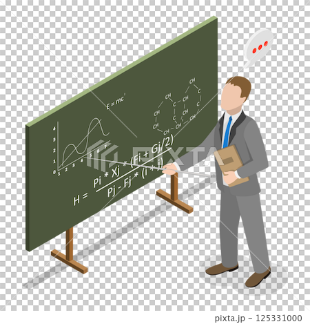 3D Isometric Flat  Illustration of Lecture Or Seminar. Item 3 125331000