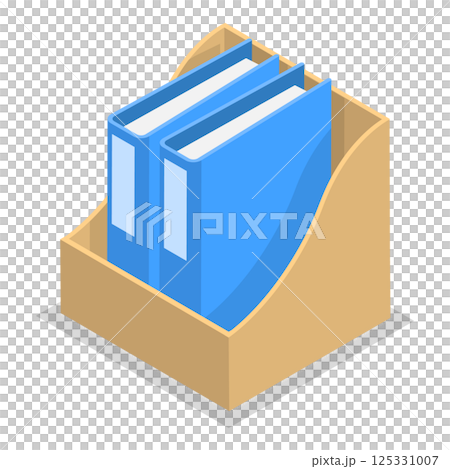 3D Isometric Flat Set of Folders With Files. Item 2 3D Isometric Flat Set of Folders With Files. Item 2 125331007