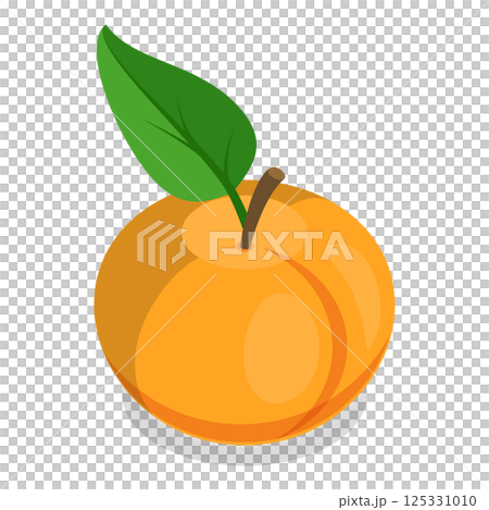3D Isometric Flat Set of Fruits. Item 11 3D Isometric Flat Set of Fruits. Item 11 125331010
