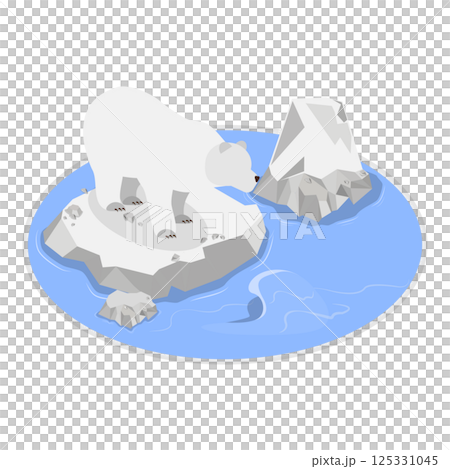 3D Isometric Flat Illustration of Wild Animals Habitat Types. Item 4 3D Isometric Flat Illustration of Wild Animals Habitat Types. Item 4 125331045