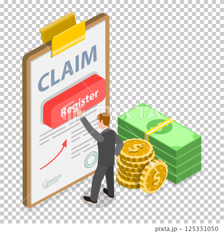 3D Isometric Flat Set of Compensation Scenes. Item 5 3D Isometric Flat Set of Compensation Scenes. Item 5 125331050