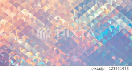 Soft pastel holographic mermaid, fish or snake scale. Iridescent skin Soft pastel holographic mermaid, fish or snake scale. Iridescent skin 125331458