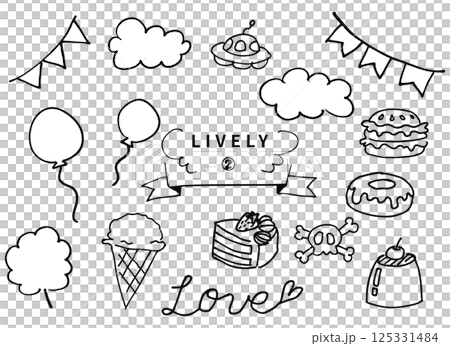 鋼筆線描手寫 易於使用 生動有趣 125331484