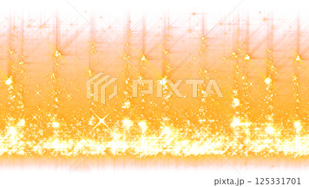 左右に連続配置できるキラキラのタイトルバック（透過背景） - イエロー 125331701