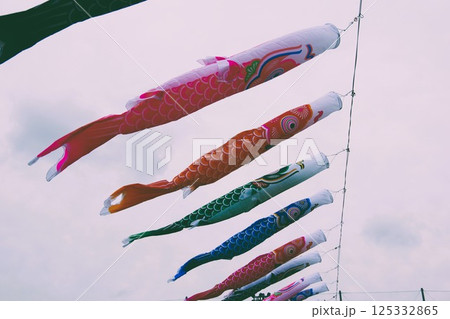 空を泳ぐ鯉のぼり 空を泳ぐ鯉のぼり 125332865