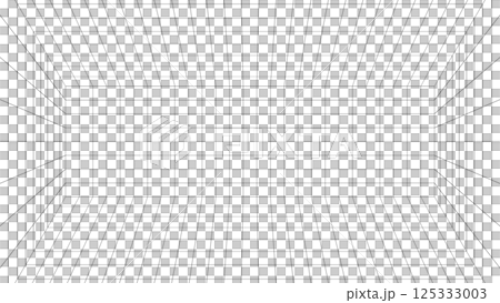 三点透視グリッド背景パースの空間イラストデザイン素材 125333003