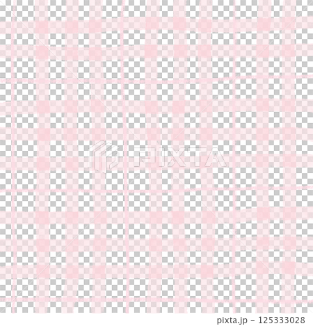 Pink Plaid Tartan Gingham Check Hand Drawn Background Pattern Overlay 125333028