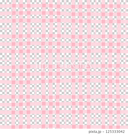 Pink Plaid Tartan Gingham Check Hand Drawn Background Pattern Overlay Pink Plaid Tartan Gingham Check Hand Drawn Background Pattern Overlay 125333042