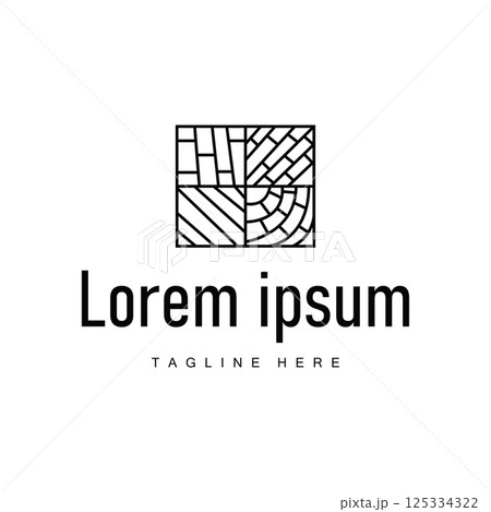 simple floor logo concept with home floor decoration and simple minimalist symbol illustration template simple floor logo concept with home floor decoration and simple minimalist symbol illustration template 125334322