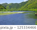 高知県四万十市佐田沈下橋から上流 125334466