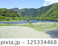 高知県四万十市佐田沈下橋からの上流 125334468