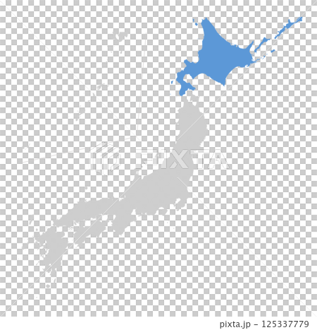 日本北海道地圖 125337779