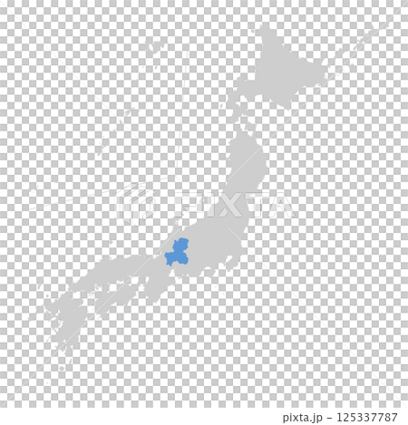 日本地図 岐阜県 日本地図 岐阜県 125337787