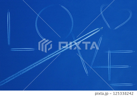 Beautiful blue sky and clouds background 125338242