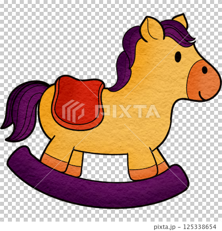 The illustration of a carousel The illustration of a carousel 125338654