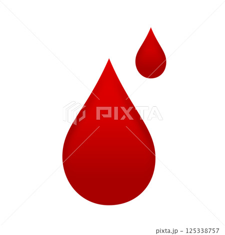 血液のしずくのイラスト 125338757
