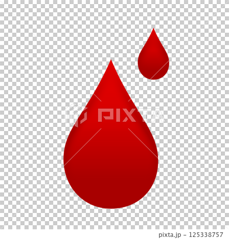 血液のしずくのイラスト 125338757