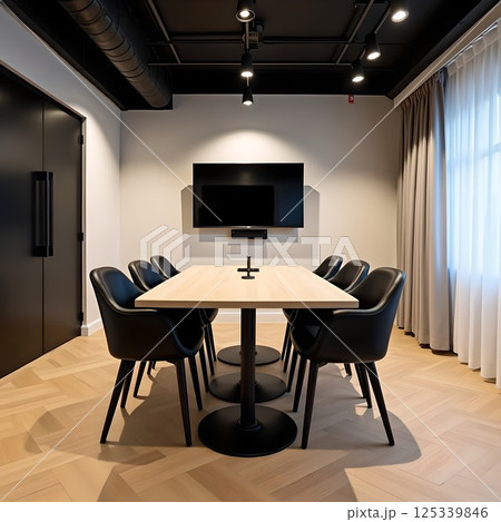 お洒落なミーティングルーム/ラウンジ 125339846