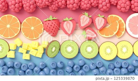 フルーツ盛り合わせ 125339870