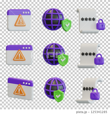 Internet Security Related Icon Warning Firewall Document 3 3D Graphics Internet Security Related Icon Warning Firewall Document 3 3D Graphics 125341285