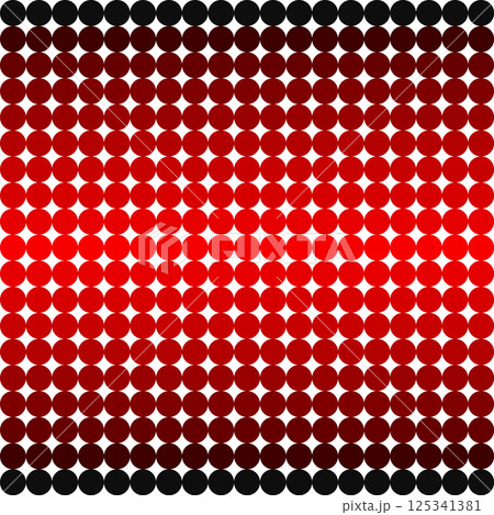 シンプルなテクスチャー丸型タイル グラデーション 背景素材 ネオン レッド 125341381