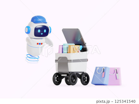 Happy daughter holding trophy and mother applauding 125341540