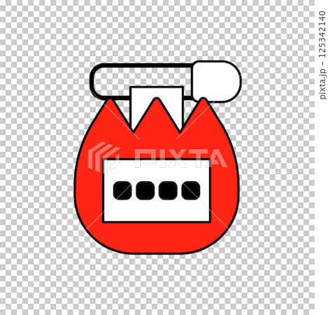 Tulip name tag with safety pin 125342140