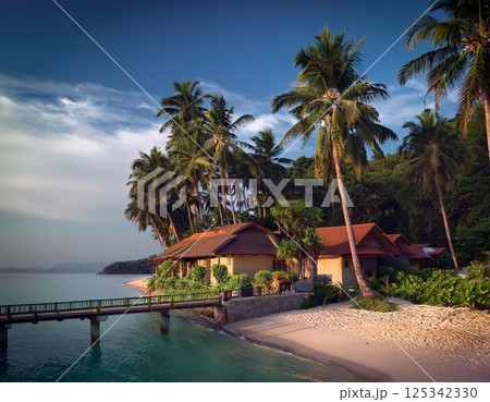 ビーチリゾート イラスト ビーチリゾート イラスト 125342330