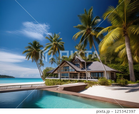 ビーチリゾート　イラスト 125342397