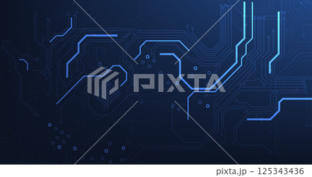 Circuit diagram on a dark blue background. 125343436