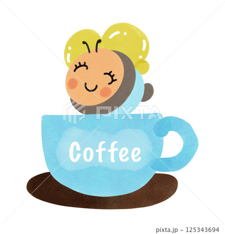 cute little boy in blue shirt holding a cup of tea cute little boy in blue shirt holding a cup of tea 125343694