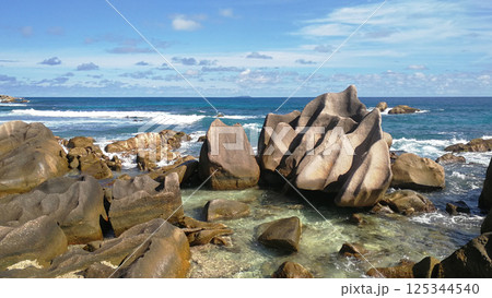 Stunning views. Wonderful islands of Seychelles 125344540