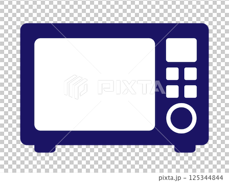 電子レンジのシルエット(アイコン) 電子レンジのシルエット(アイコン) 125344844