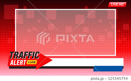 Dynamic Traffic Alert Graphic Template 125345754