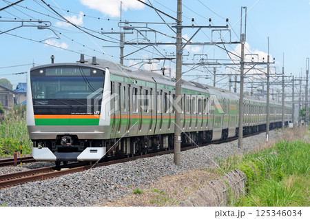 東北本線 栗橋-東鷲宮 JR東日本 E233系3000番台 L15編成(高崎) 東北本線 栗橋-東鷲宮 JR東日本 E233系3000番台 L15編成(高崎) 125346034