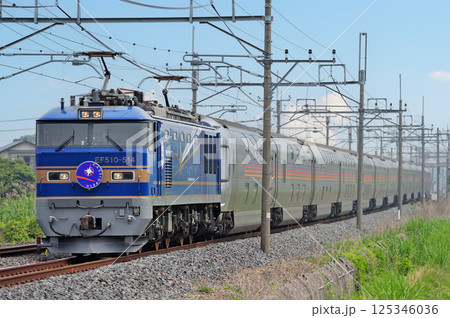 東北本線　栗橋－東鷲宮　JR東日本　EF510-514（田端）＋E26系（尾久）　カシオペア 125346036