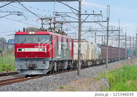 東北本線 栗橋-東鷲宮 JR貨物 EH500-40(仙台) 東北本線 栗橋-東鷲宮 JR貨物 EH500-40(仙台) 125346039